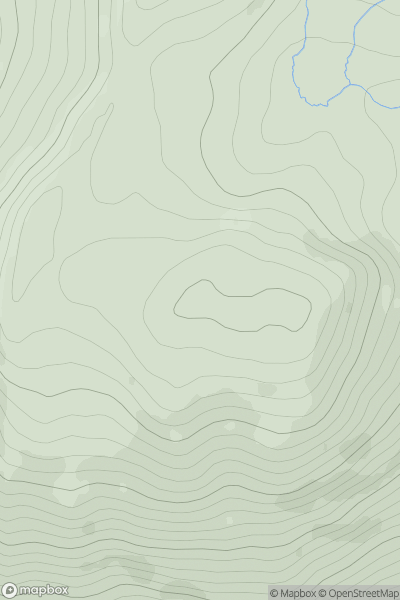 Thumbnail image for Meall Dubh [Loch Ericht to Glen Tromie & Glen Garry] showing contour plot for surrounding peak